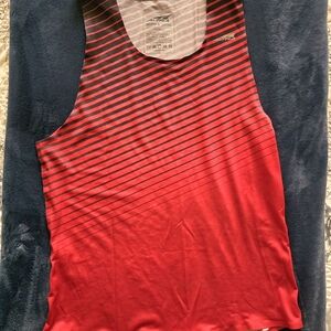 Altra Red Striped Tank Top